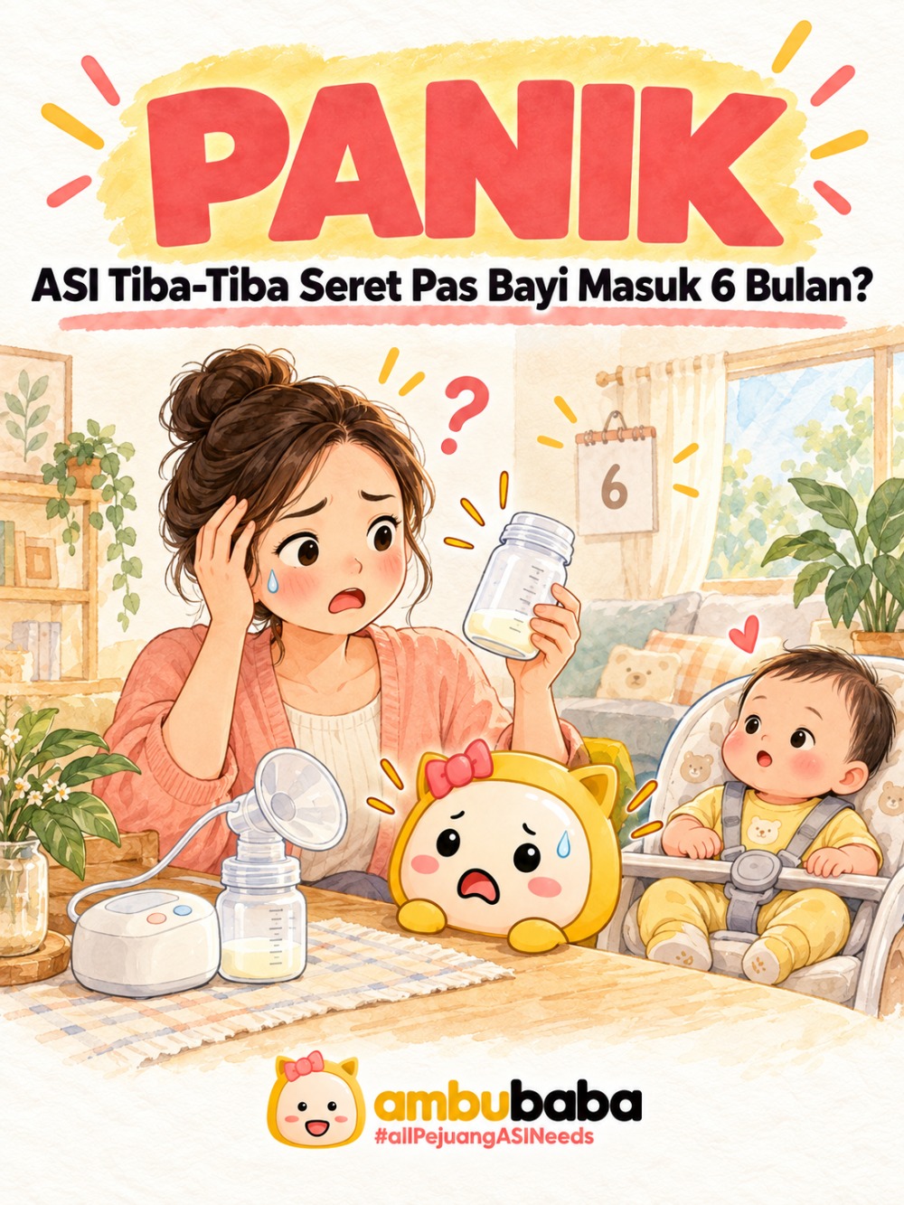 Panik ASI Tiba-Tiba Seret Pas Bayi Masuk 6 Bulan? Ternyata Ini "Dalang"nya!! Panik ASI Tiba-Tiba Seret Pas Bayi Masuk 6 Bulan? Ternyata Ini "Dalang"nya!!