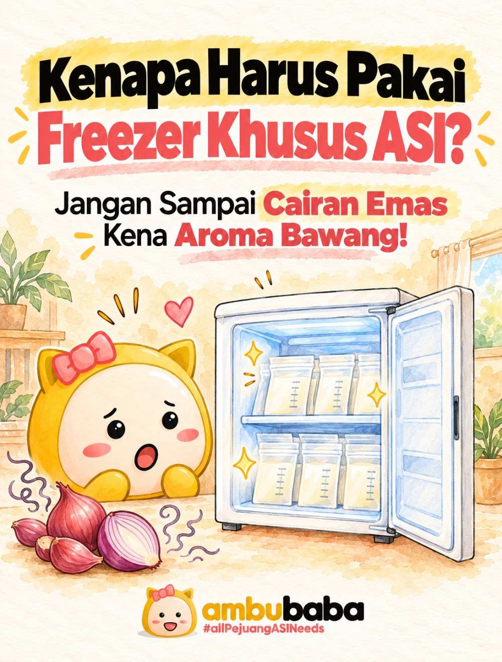 Kenapa Harus Pakai Freezer Khusus ASI? Jangan Sampai Cairan Emas Kena Aroma Bawang! Kenapa Harus Pakai Freezer Khusus ASI? Jangan Sampai Cairan Emas Kena Aroma Bawang!