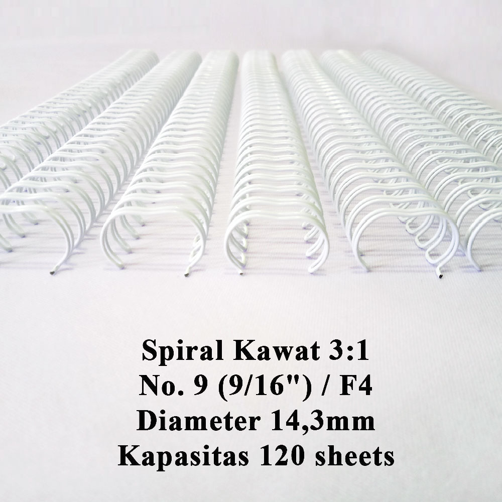 JBI Spiral Jilid Kawat Folio Pitch 3 1 Putih