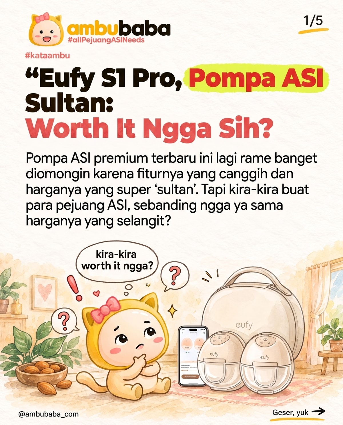 Eufy S1 Pro, Pompa ASI Sultan: Worth It Ngga Sih? Eufy S1 Pro, Pompa ASI Sultan: Worth It Ngga Sih?