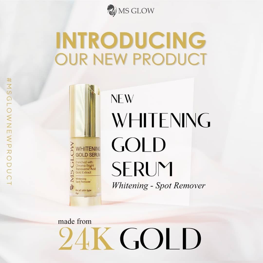 NEW: Whitening Gold Serum MS Glow + Cara Pemakaian NEW: Whitening Gold Serum MS Glow + Cara Pemakaian
