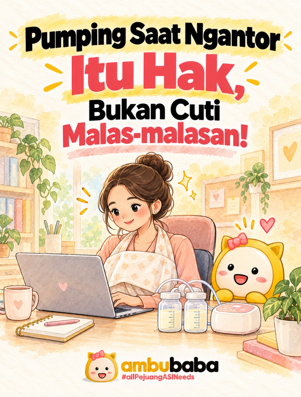 Pumping Saat Ngantor Itu Hak, Bukan Cuti Malas-malasan!