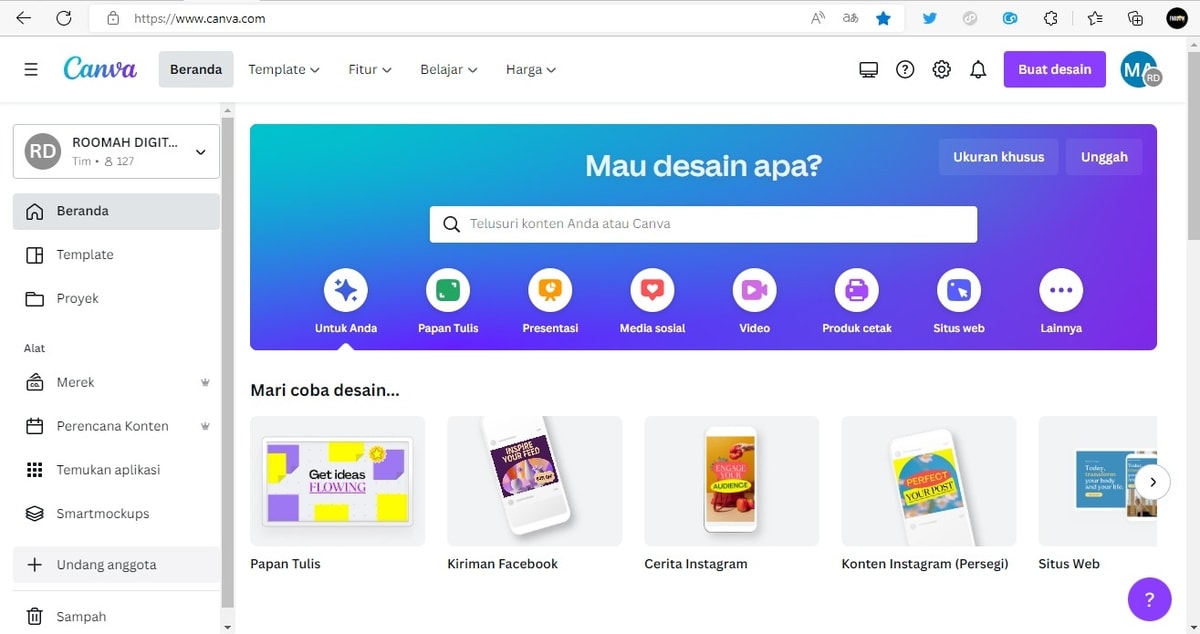 Buat desain selayaknya Profesional dengan Canva Pro