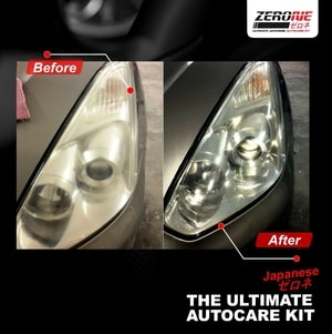 Zerone Headlight Restorer Pengkilap Lampu  Mobil  Step 1 