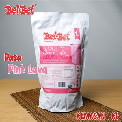 Milkshake Bel-Bel Rasa Pink Lava