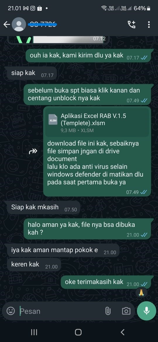 Testimoni Aplikasi RAB Civil Studio 3