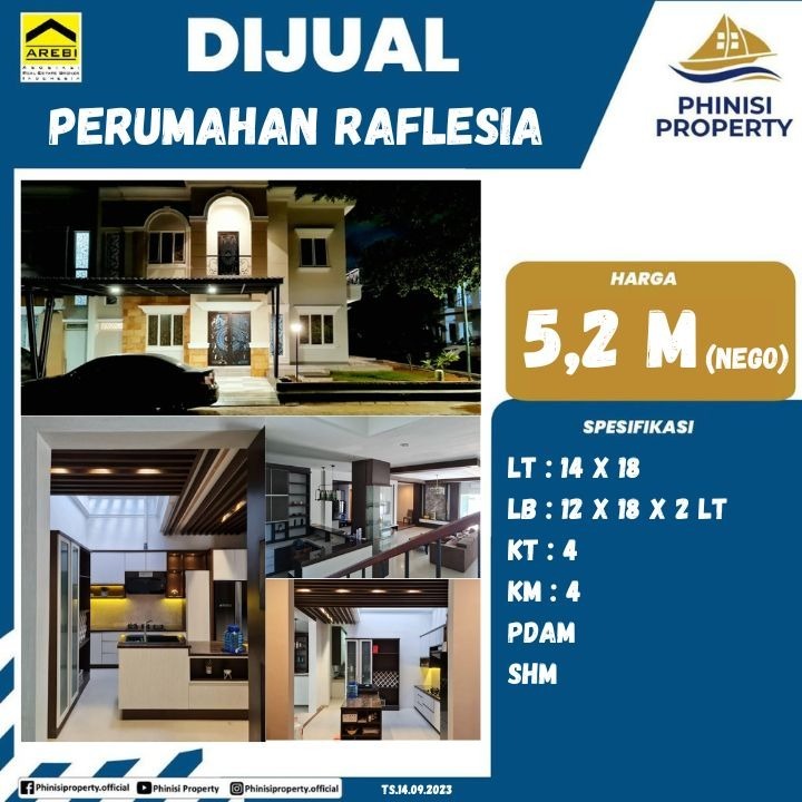 Dijual Rumah Rafflesia Tanjung Bunga