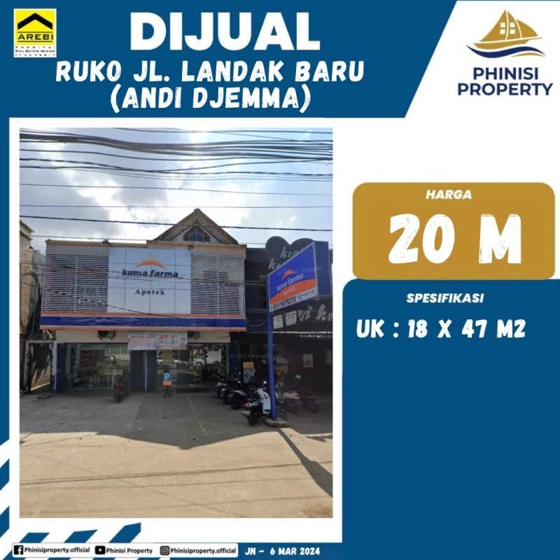 Ruko Jalan Landak Baru (Andi Djemma)