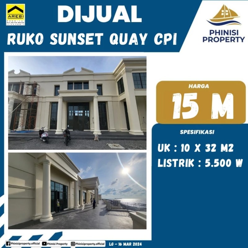 Dijual Ruko Sunset Quay CPI