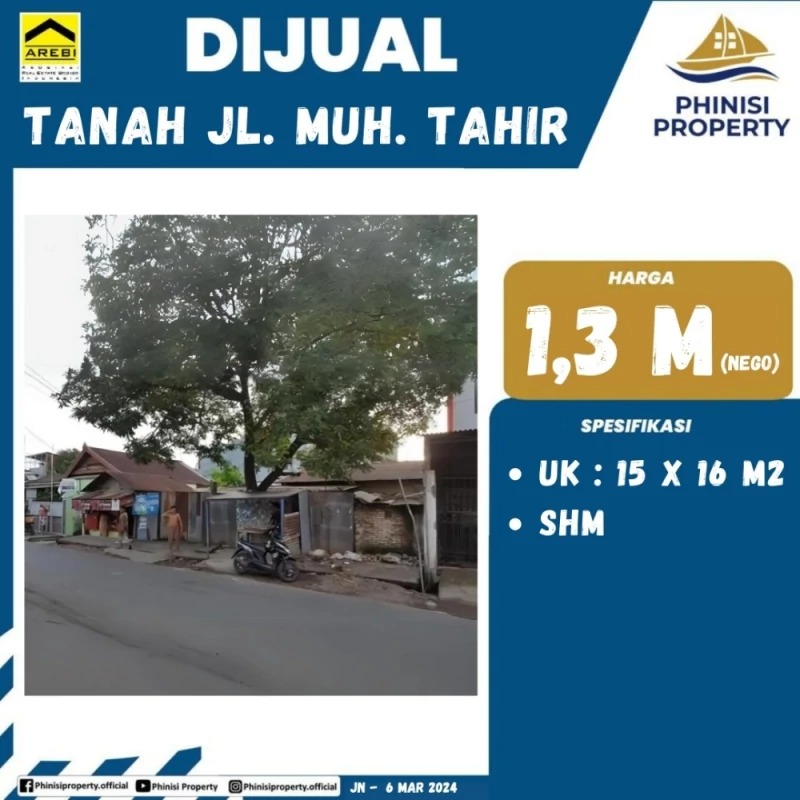 Dijual Kavling Tanah Jalan Muh. Tahir