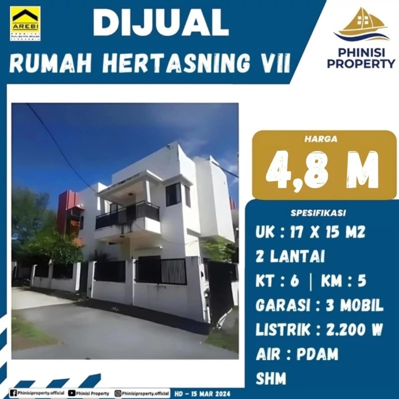 Dijual Rumah Jalan Hertasning VII