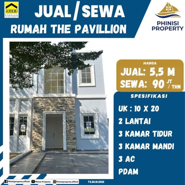 Dijual / Disewa Rumah The Pavillion Tanjung Bunga