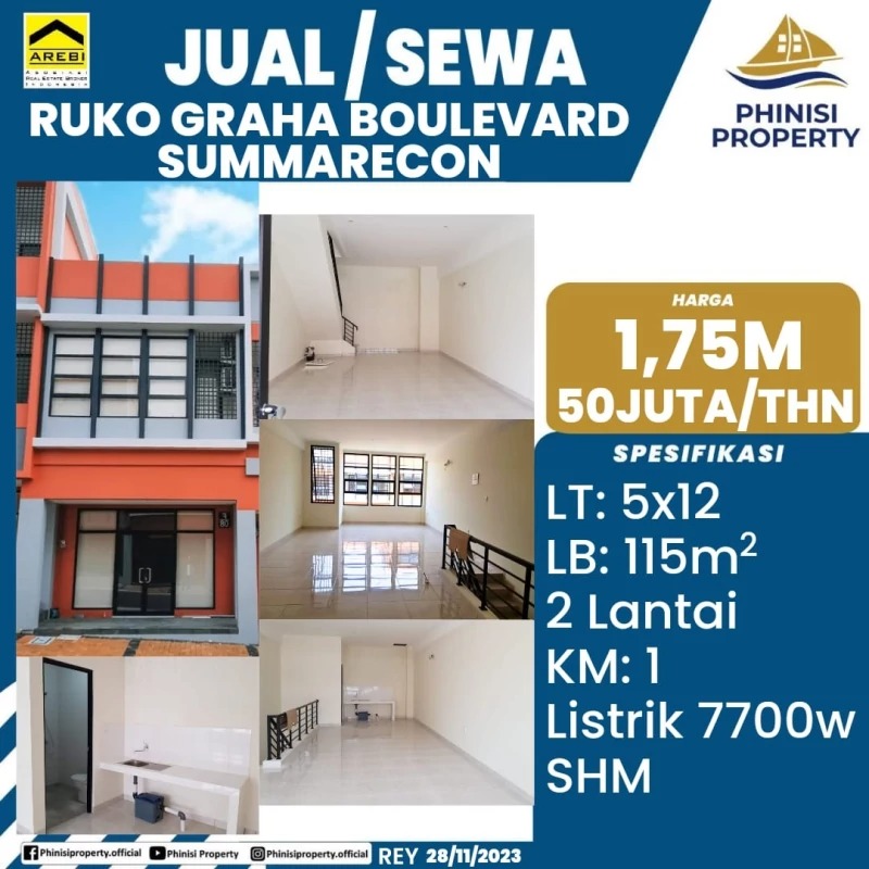 Dijual / Disewa Graha Boulevard Summarecon