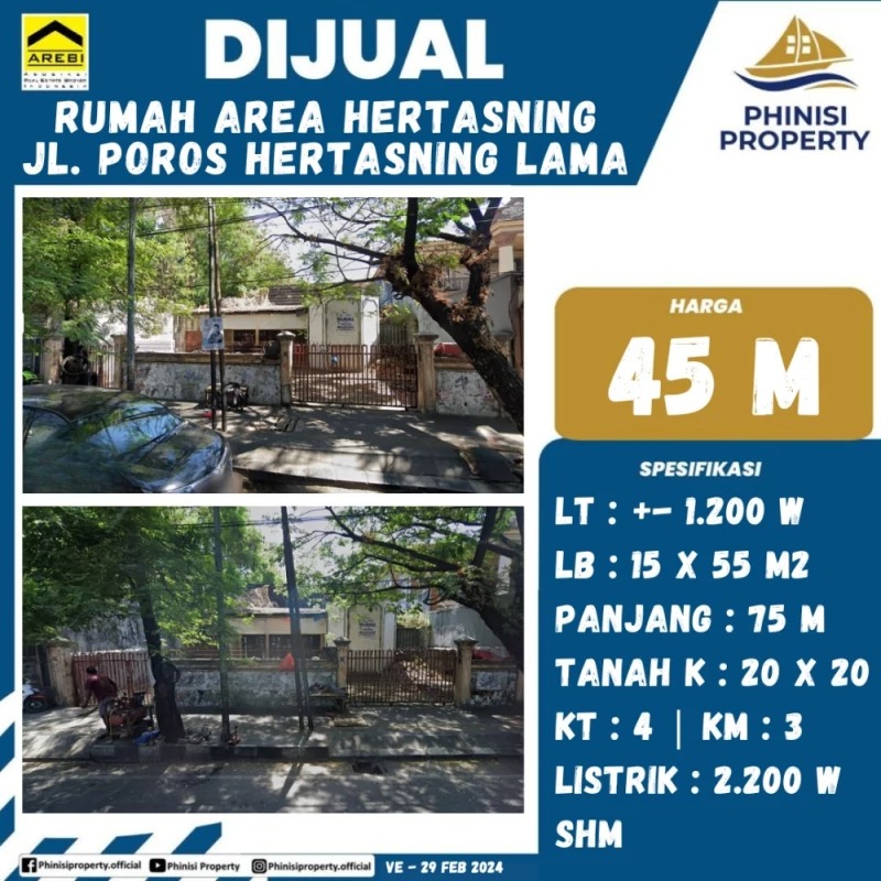 Dijual Rumah Jalan Poros Hertasning Lama