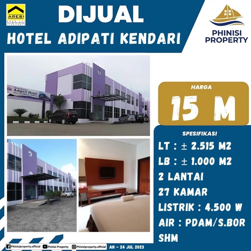 Dijual Hotel Adipati Kendari