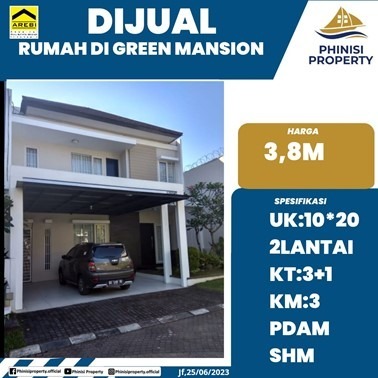 Dijual Rumah di Green Mansion Jl. Kerung-Kerung