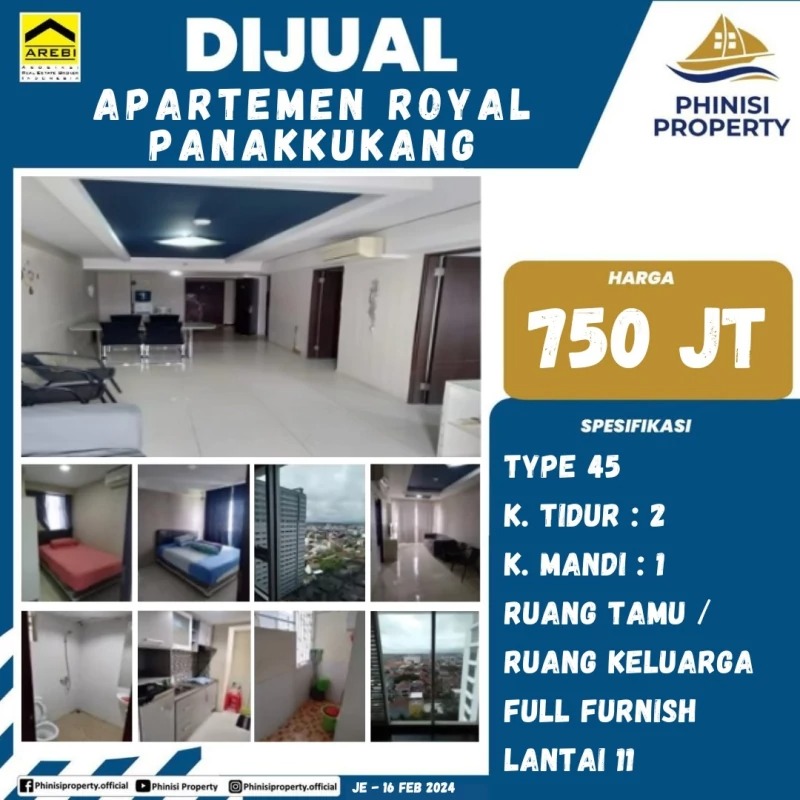 Dijual Apartemen Royal Panakkukang